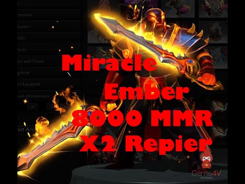 Miracle  Ember Spirit x2 Devine Rapier 8000MMR in Dota2