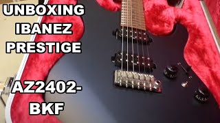 Video thumbnail for Unboxing Ibanez Prestige AZ2402-BKF by Levytukku