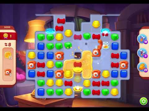 HomeScapes Level 3099 no boosters (17 moves)