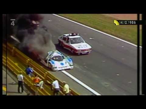Oheň - Klaus Ludwig (Porsche 956, Interserie, Autodrom Most 1986)