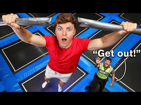 I Broke Every BANNED Trampoline Park Rule