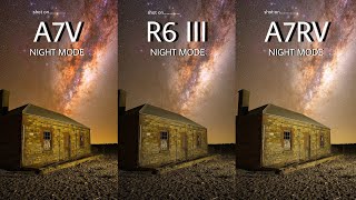 Sony A7V VS Canon EOS R6 III VS Sony A7RV | NIGHT MODE | Camera Test 