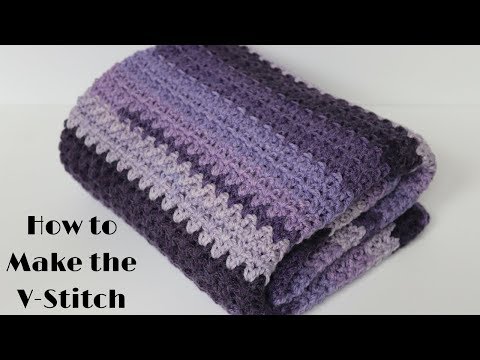 How to Make the V-Stitch (Crochet 101 Series)