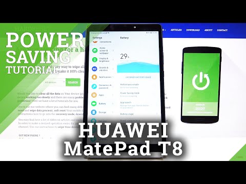How to Extend Battery Life in Huawei MatePad T8 - Switch On Power Saving Mode