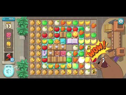We Bare Bears Match3 Repairs Level 1517 - No Boosters