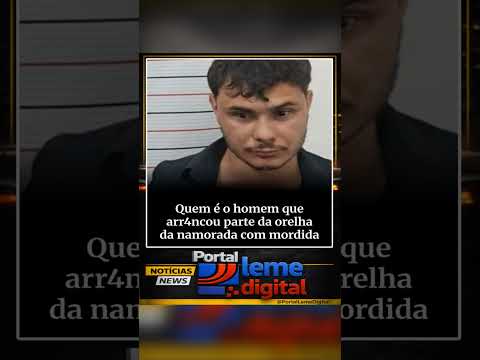 Wendel Alexander de Oliveira Poloni, foi preso após arr4ncar um pedaço da orelha de sua esposa