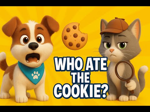 Cartoon Dog & Cat Solve Cookie Mystery 🕵️‍♂️ | Fun Kids Animation with Wags & Whiskers
