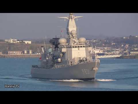ROYAL NETHERLANDS NAVY HNLMS VAN AMSTEL F831 ENTERING DEVONPORT AT DEVILS POINT -  8th March 2021