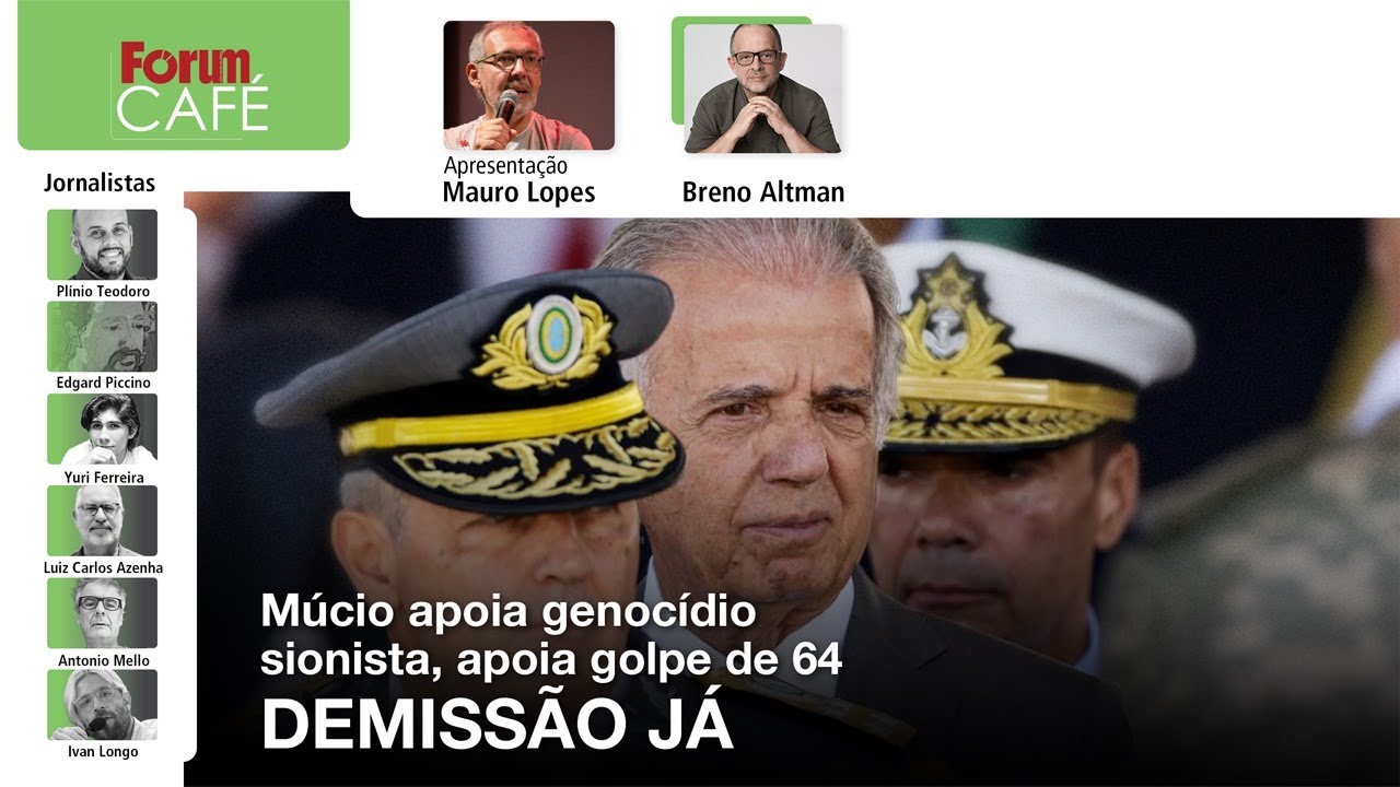 Múcio apoia genocidio sionista, ataca indígenas, defende golpe de 64… DEMISSÃO JÁ | 10.10.24