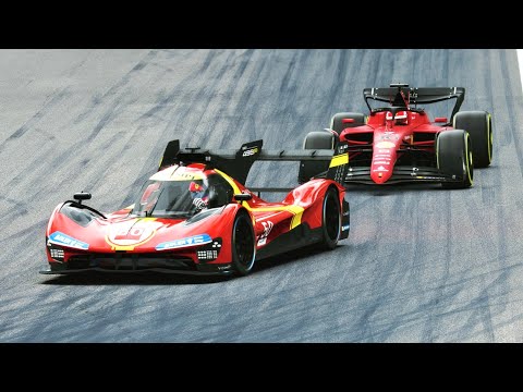 Ferrari 499P vs Ferrari F1 2022 - Monza