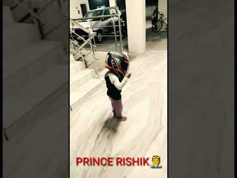 ||PRINCE RISHIK🤴|| with helmet⛑️ || bad boy song🎵.....#rishik ||#shorts