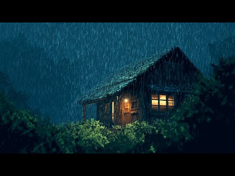 MÚSICA RELAJANTE ANTI ESTRES PARA CALMAR LA MENTE - MÚSICA CON LLUVIA, TRUENOS Y HOGUERA RELAJANTE