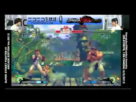 Daigo Umehara (Ryu) vs. Xiao Hai (Cammy) - deep yomi game highlight