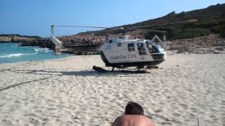 Aterrizaje en Cala Varques