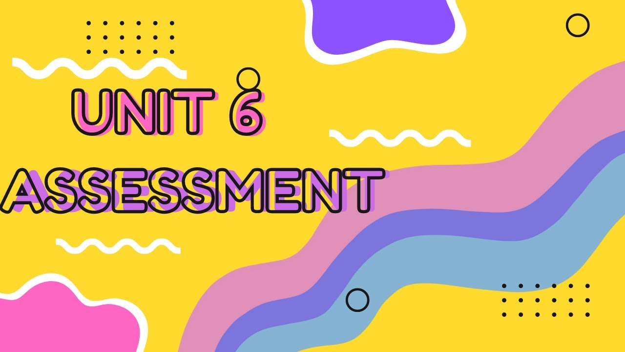 8th Grade: Unit 6 Assessment