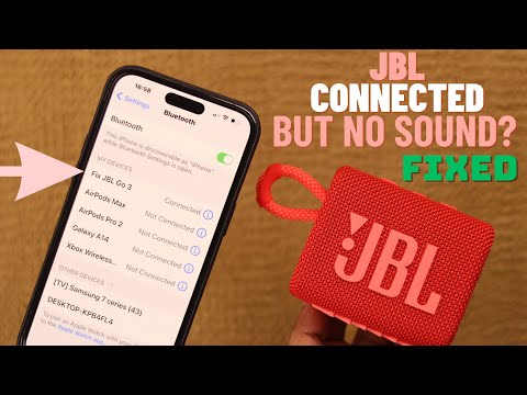 Fix- JBL Go 3 Connected To iPhone but NO Sound!