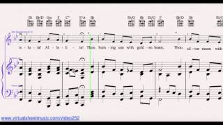 All Creatures of our God and King - Alto Sax and Piano Sheet Music Video Score