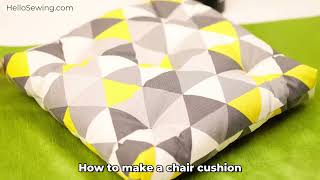 DIY Chair Cushion HOW TO: Make a chair cushion wit