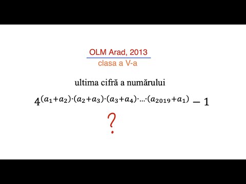 Olimpiada locala Arad 2013, Clasa a V-a - Problema rezolvata