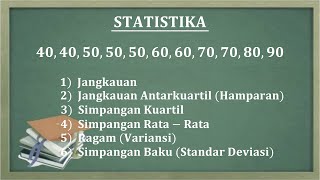 Download Lagu JANGKAUAN, HAMPARAN, SIMPANGAN KUARTIL, SIMPANGAN RATA RATA, RAGAM DAN STANDAR DEVIASI Thumbnail