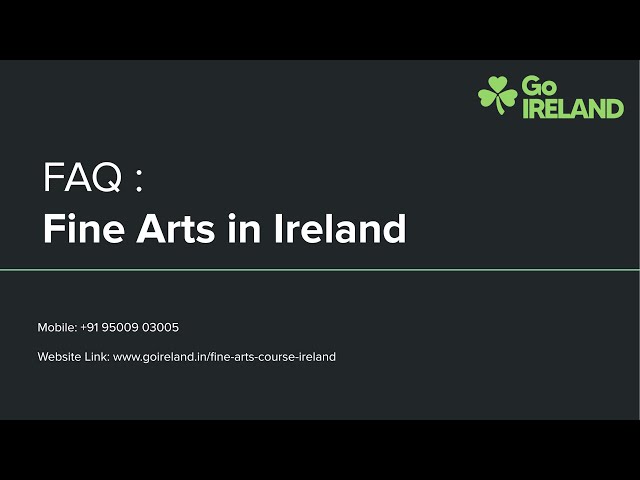 Fine Arts in Ireland