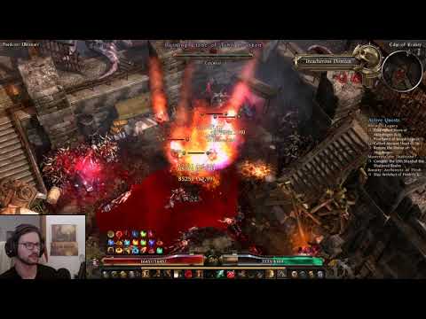 [HC] Grim Dawn - Sunherald Commando, 2h fire Blade Arc vs Bourbon Clones