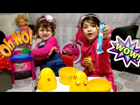 جعلت نيلدا ونيفرا تحدي الآيس كريم لذيذ! Nilda and Nevra I Cream Challenge