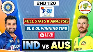 🔴 IND vs AUS Live Match Today IND vs AUS Dream11 Team Today