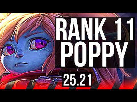 POPPY vs JAX (TOP) | 8/2/5, Rank 11 Poppy | EUNE Grandmaster | 25.21