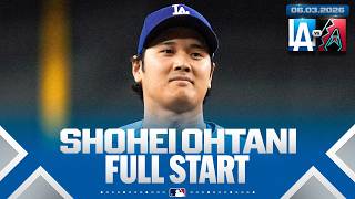 FULL START: Shohei Ohtani (6 IP, 2 H, 0 R, 6 K) | MLB Highlights (Dodgers vs. Diamondbacks)
