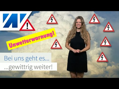 ACHTUNG: Unwetter in der Nacht auf Montag! Schwere Gewitter, Starkregen mit Überflutungen, Hagel!