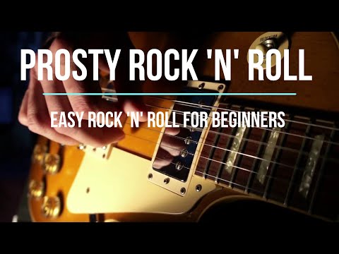 Prosty Rock 'n' Roll dla początkujących.  Easy Rock 'n' Roll for beginners - guitar lesson.