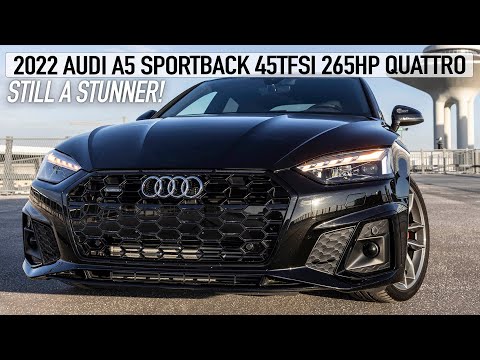 2022 AUDI A5 SPORTBACK 45TFSI 265HP QUATTRO - STILL A LOOKER! Sounds, accelerations, details & more