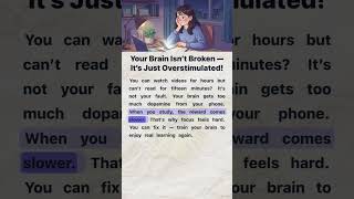 Your Brain Isn’t Broken — It’s Just Overstimulated! 🧠 | English Reading and Listening Practice