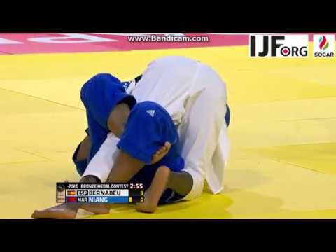 World Judo Championship 2017,Bronze Medal fight -70kg, BERNABEU (ESP)-NIANG (MAR)