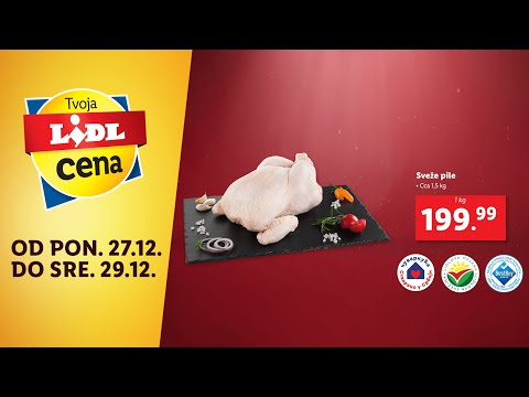 Tvoja Lidl cena! Od ponedeljka 27. decembra u Lidlovoj ponudi