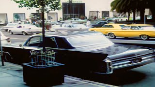 Driving through 1960s San Francisco in color [60fps, Remastered] w/sound design added