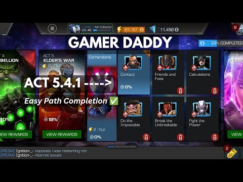 Act 5.4.1 ‼️Easy Path Completion ✅| Road to Cavalier| Marvel Contest Of Champions Gameplay #mcoc