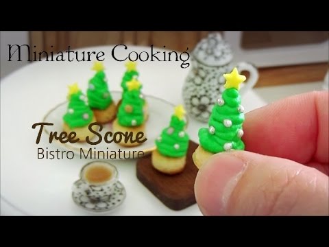 Miniature Cooking #56 ミニチュア料理 『Tree scone ツリースコーン』 미니어처 요리 Edible Tiny Food Tiny Kitchen Mini Food Video