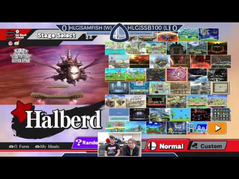 Sm4sh@Mines 48 - HLG|SAMFISH [W] (Villager) Vs. HLG|SSB100 [L] (Olimar, Marth, Mario) - Grand Finals