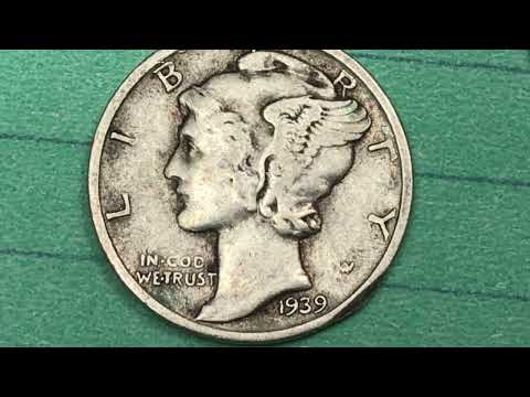US 1939 Mercury Dimes Worth Money - United States Coins