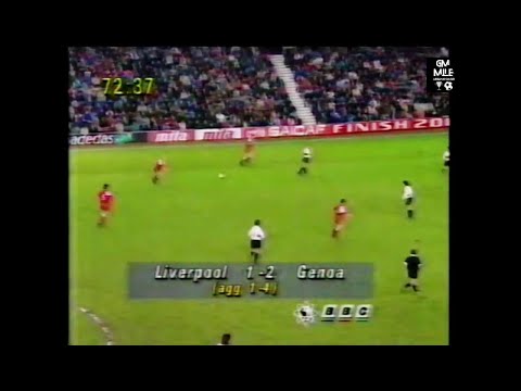 1991-92 (4' Rit Coppa UEFA - 18-03-1992) Liverpool-Genoa 1-2 [Aguilera,Rush,Aguilera] Sintesi BBC