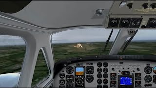 King Air 90 EGJB Landing (approach and short final with ILS) | FSX:SE
