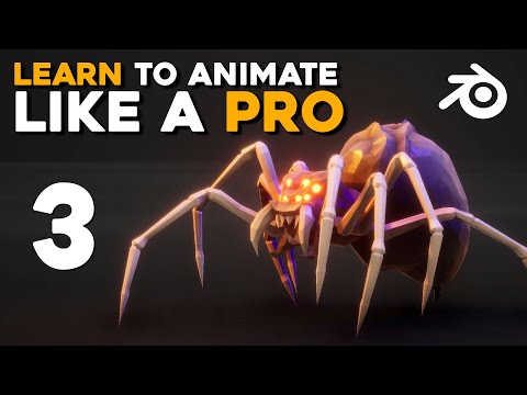 How To Animate ANY Creature With Legs in Blender in 4 EASY steps Spider Walk - Tutorial Part 3