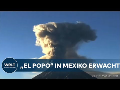 Video Thumbnail: MEXIKO: Alarmstufe erhöht - Vulkan Popocatepetl spuckt wieder Asche und Rauch