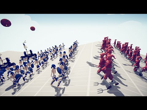 Skeleton Warror + Pumpkin Catapult vs Every Unit - Totally Accurate Battle Simulator TABS
