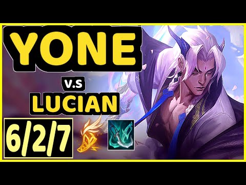 UCAL (YONE) vs LUCIAN - 6/2/7 KDA MID CHALLENGER GAMEPLAY - KR