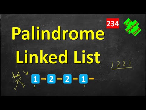 Palindrome Linked List | LeetCode 234 | C Java Python