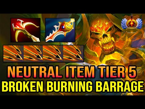 [ Clinkz ] INTENSE NEUTAL ITEM TIER 5 - INSANE 37 BEYOND KILL - BROKEN BURNING BARRAGE SHOT - DOTA 2