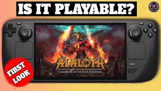 Alaloth on the Steam Deck - If Baldur's Gate & Demons Souls had a Baby